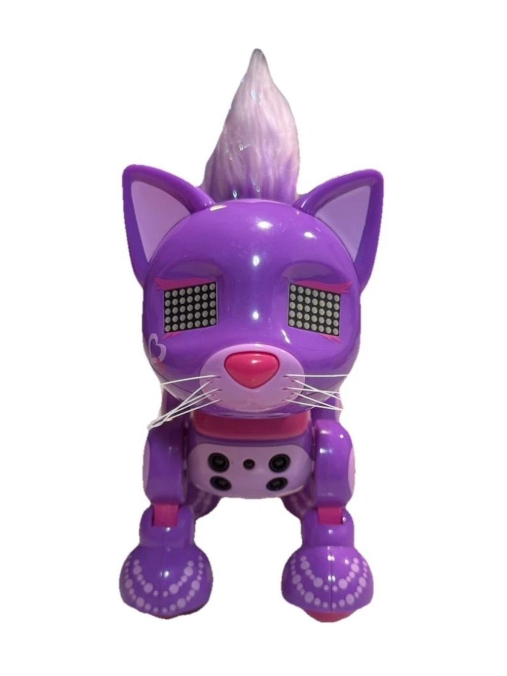 Spin Master Zoomer Meowzies Lux POSH 2016 Interactive Cat Kitten Purple Tested